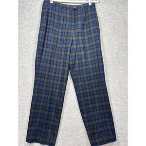 Vtg Pendleton Womens Pants 16 Argyle Tartan Plaid 100% Virgin Wool